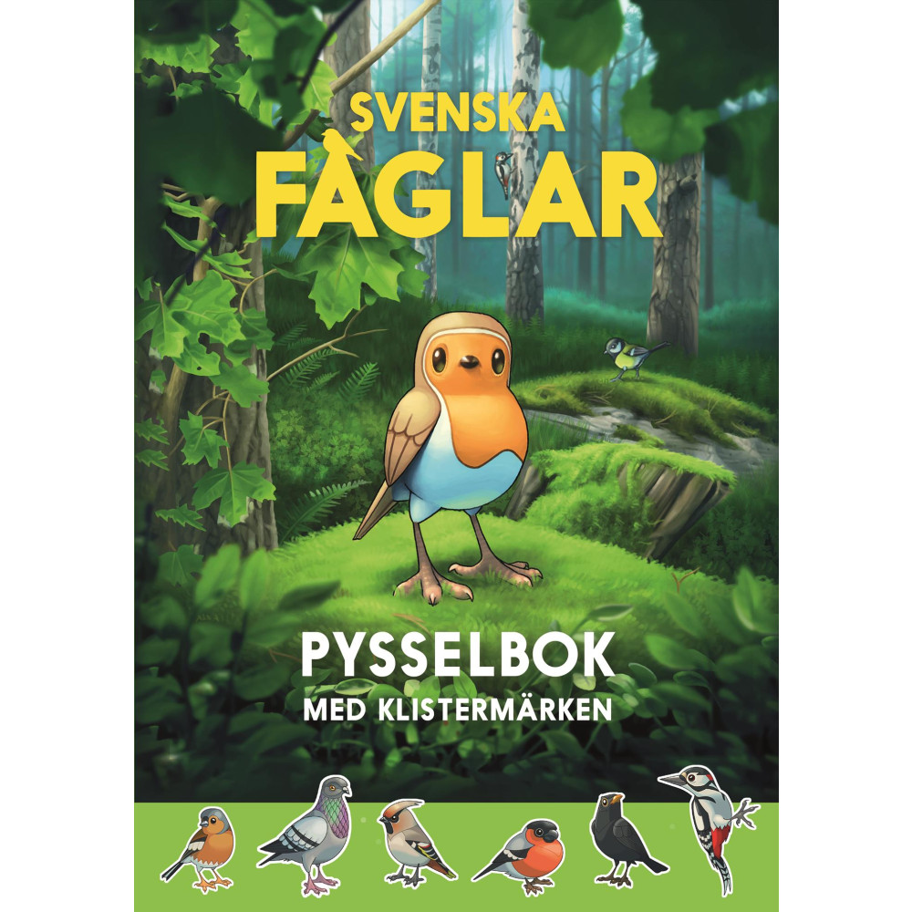 Svenska fåglar pysselbok : med klistermärken Martin Emtenäs