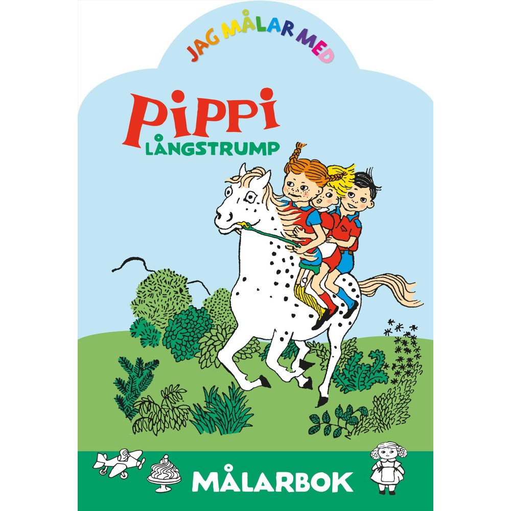 Jag målar med Pippi Långstrump : Målarbok Astrid Lindgren