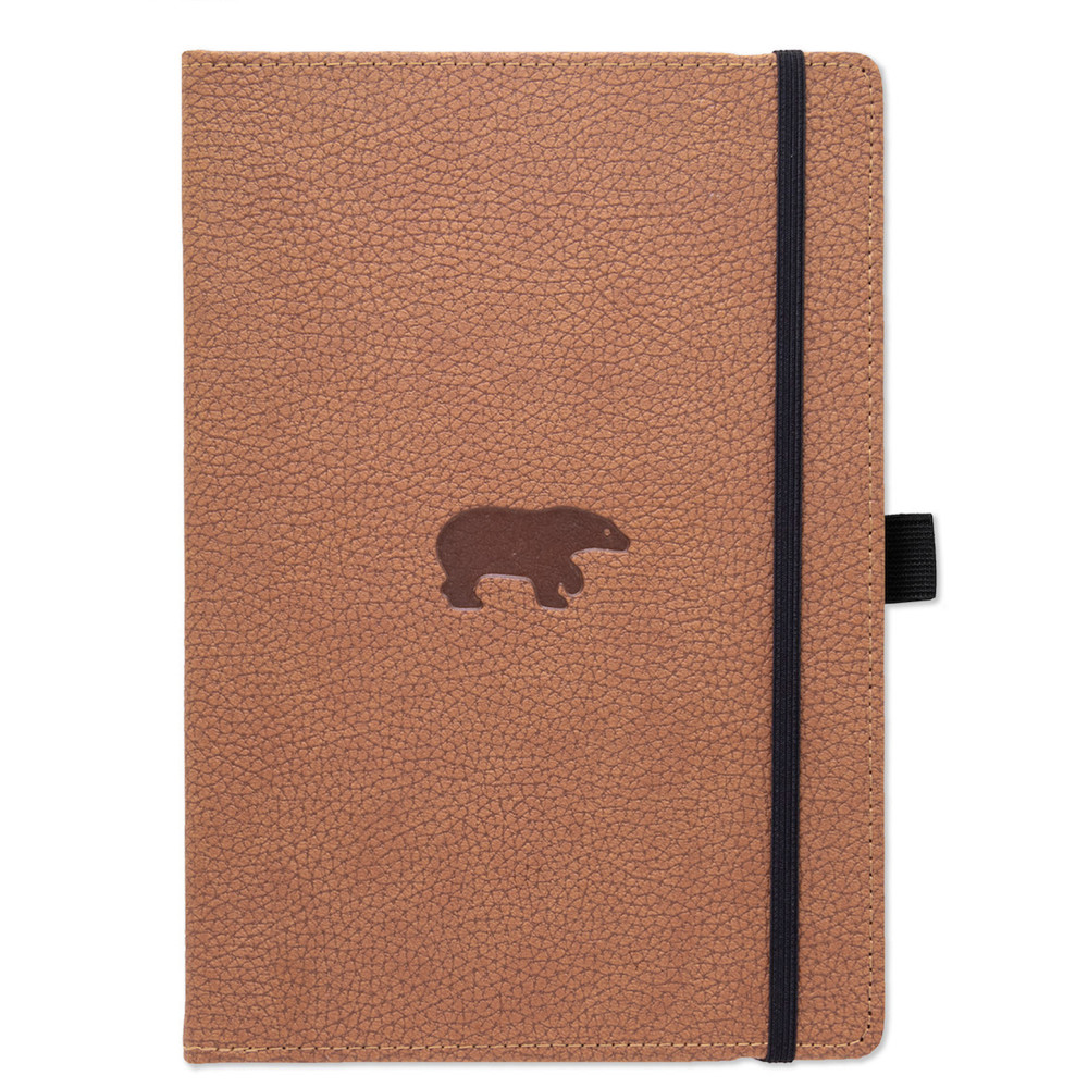 Dingbats* Wildlife A4+ Plain - Brown Bear Notebook Dingbats* Notebooks