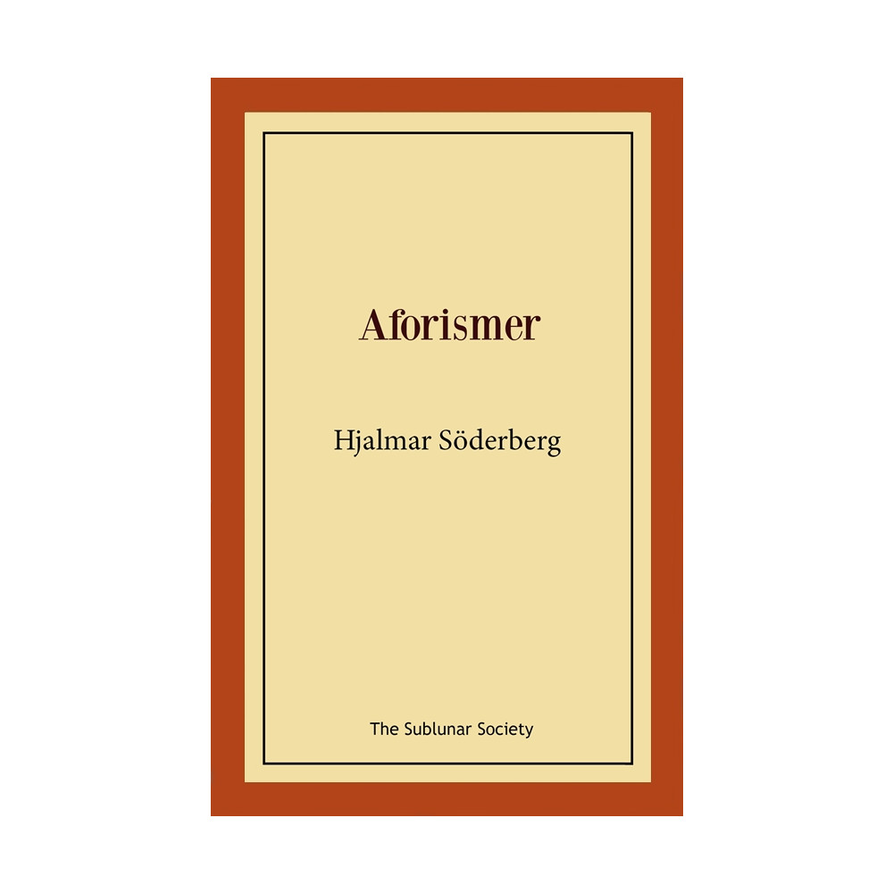 Aforismer (häftad) Hjalmar Söderberg