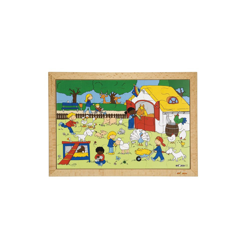 Rampussel bondgårdsbesök 40x28cm [NORDIC Brands]