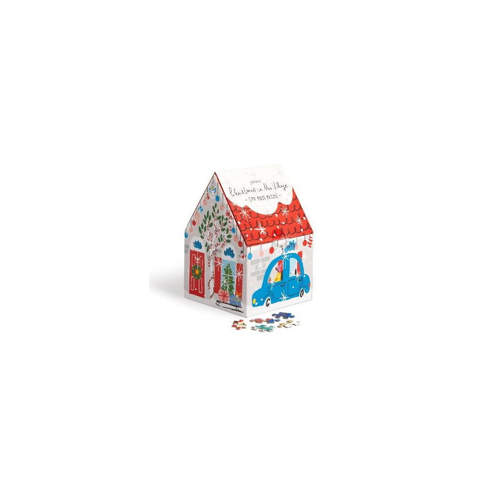 Christmas in the Village 500 Piece House Puzzle (bok, english) Galison
