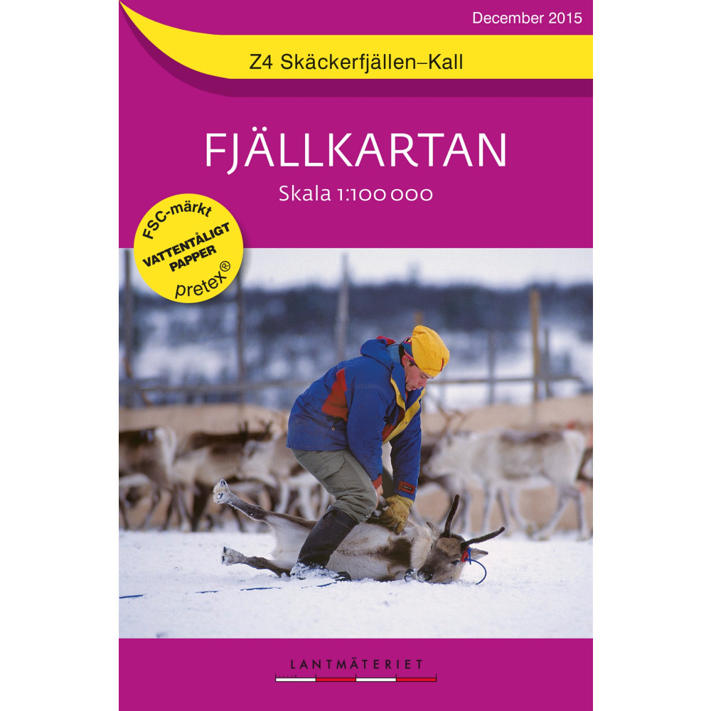 Z4 Skäckerfjällen-Kall Fjällkartan : 1:100000 Kartförlaget