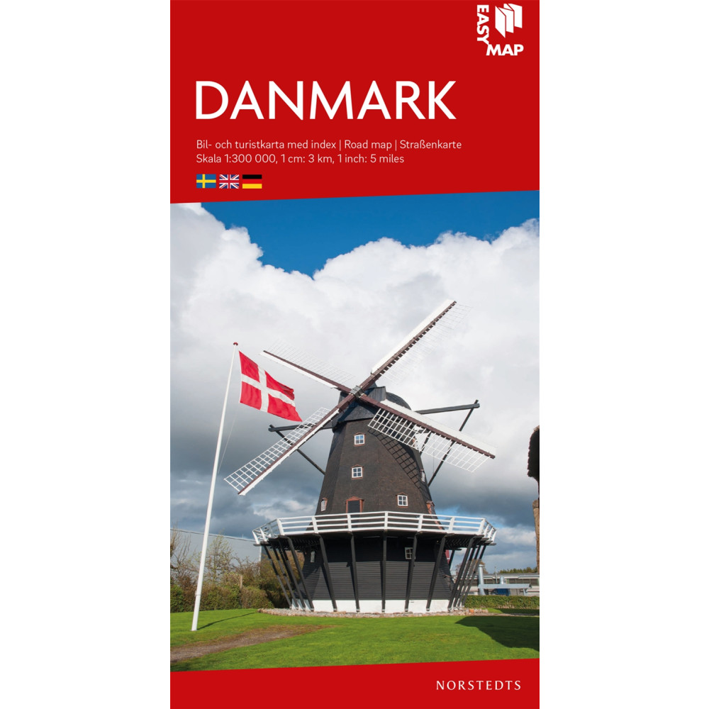 Danmark EasyMap : Skala 1:300.000 NORSTEDTS