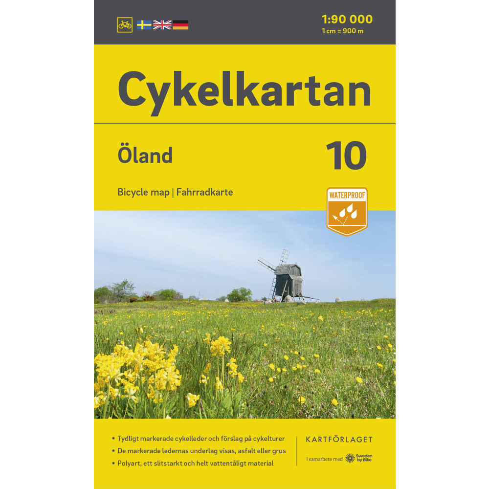 Cykelkartan Blad 10 Öland 2023-2025 Kartförlaget