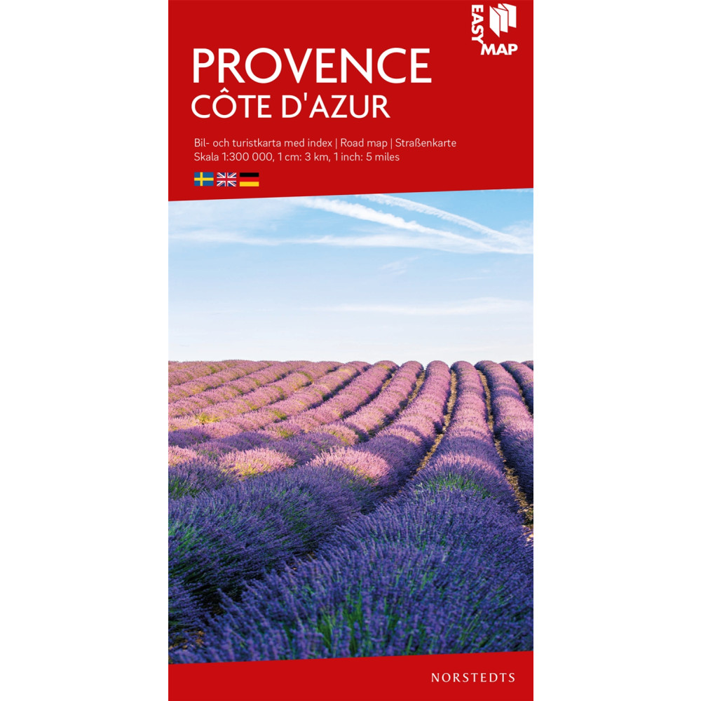 Provence Côte d'Azur EasyMap : Skala 1:300.000 NORSTEDTS