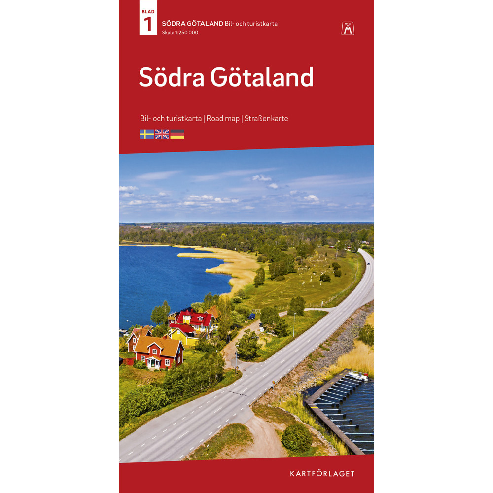 Södra Götaland Bil & Turistkarta Nr 1 : Skala 1:250.000