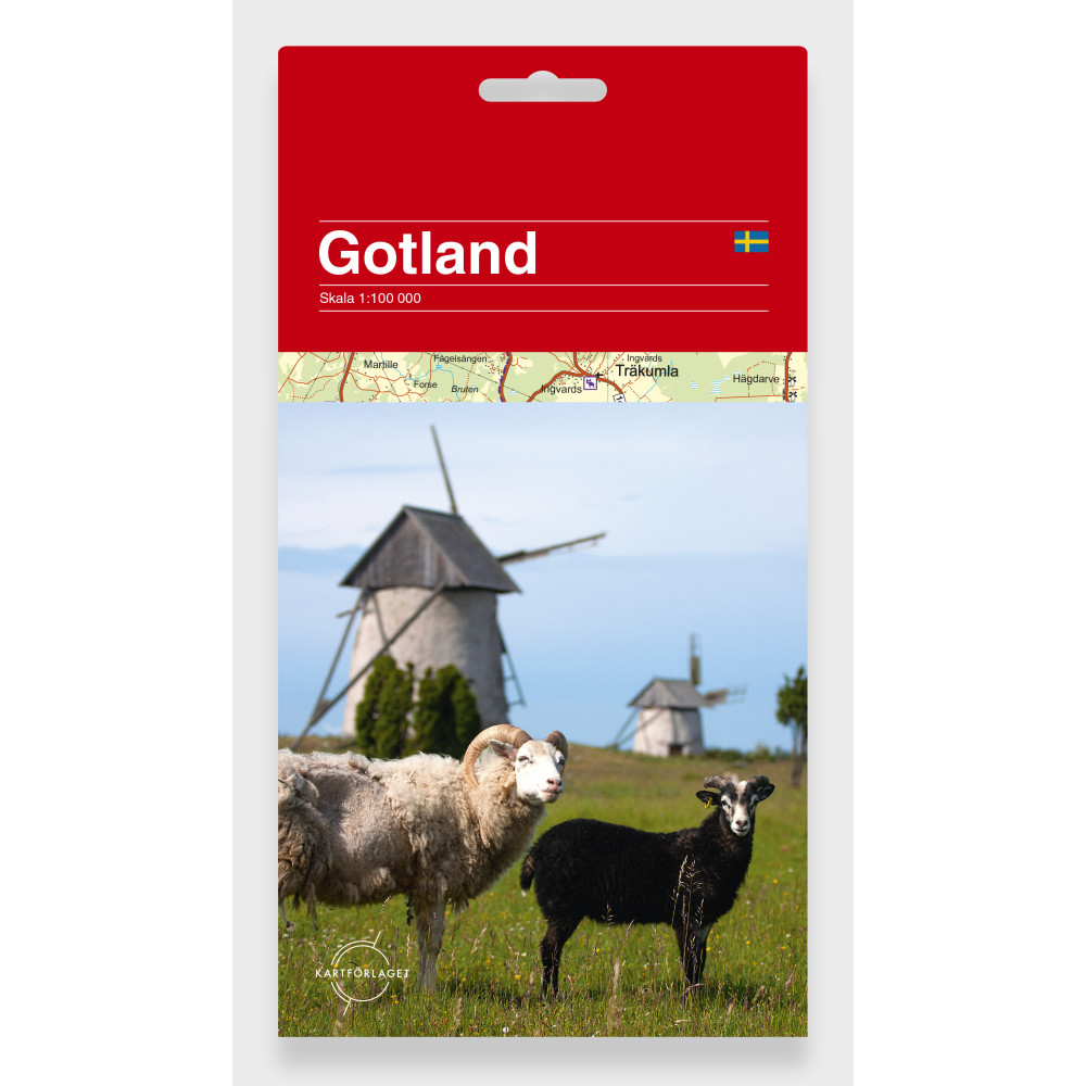 Gotland karta 1:100 000 Kartförlaget