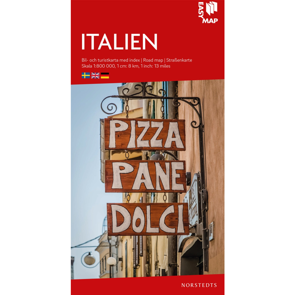 Italien EasyMap : Skala 1:800.000 NORSTEDTS