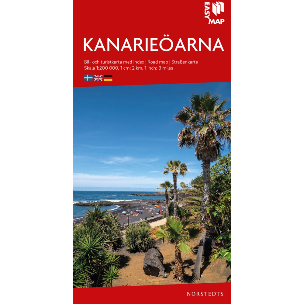 Kanarieöarna EasyMap : Skala 1:200.000 NORSTEDTS