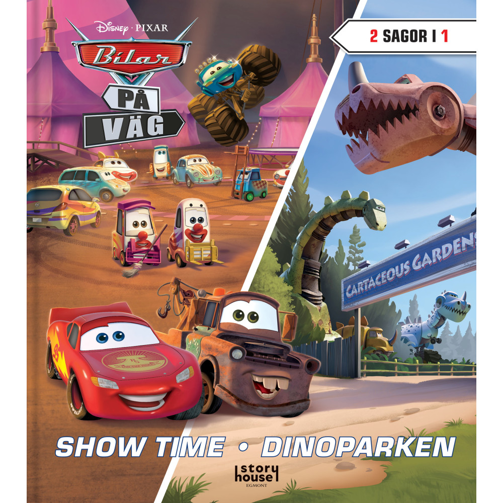 Bilar på väg. Showtime och Dinoparken (bok, kartonnage) Egmont Story House
