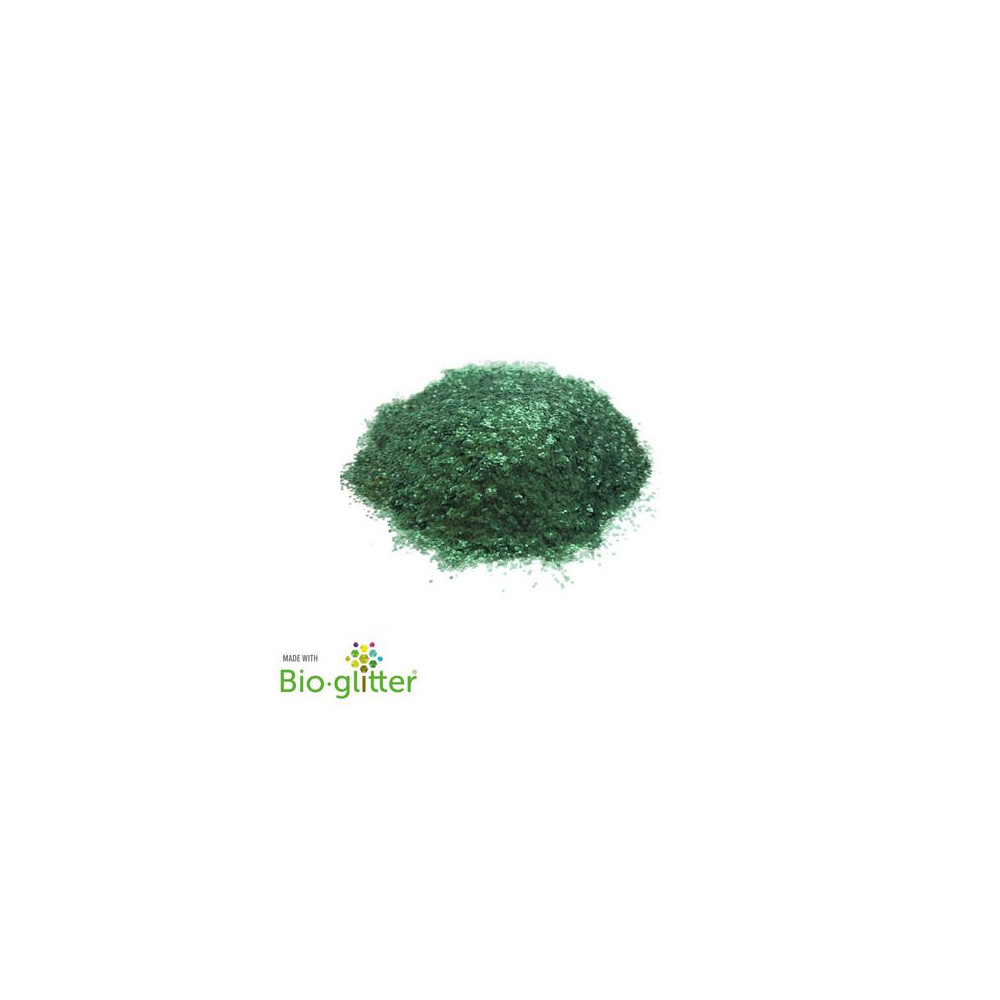 Bioglitter mellangrovt 40g/påse grön MyPureGlitter