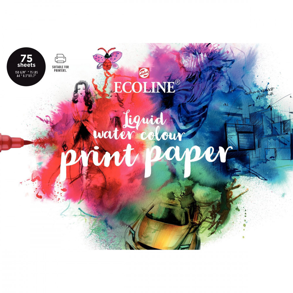 Talens 91580002 datapapper A4 (210x297 mm) 75 ark Vit Ecoline