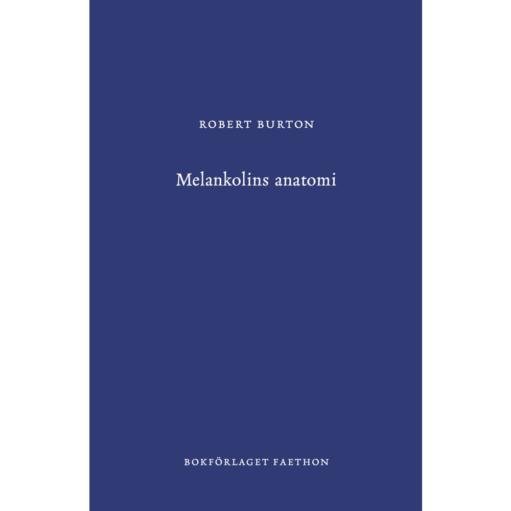 Melankolins anatomi (inbunden)