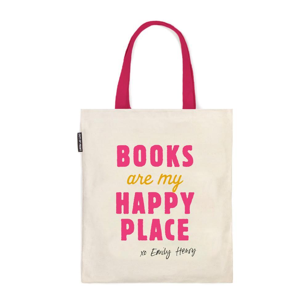 Books Are My Happy Place Tote Bag Out of Print