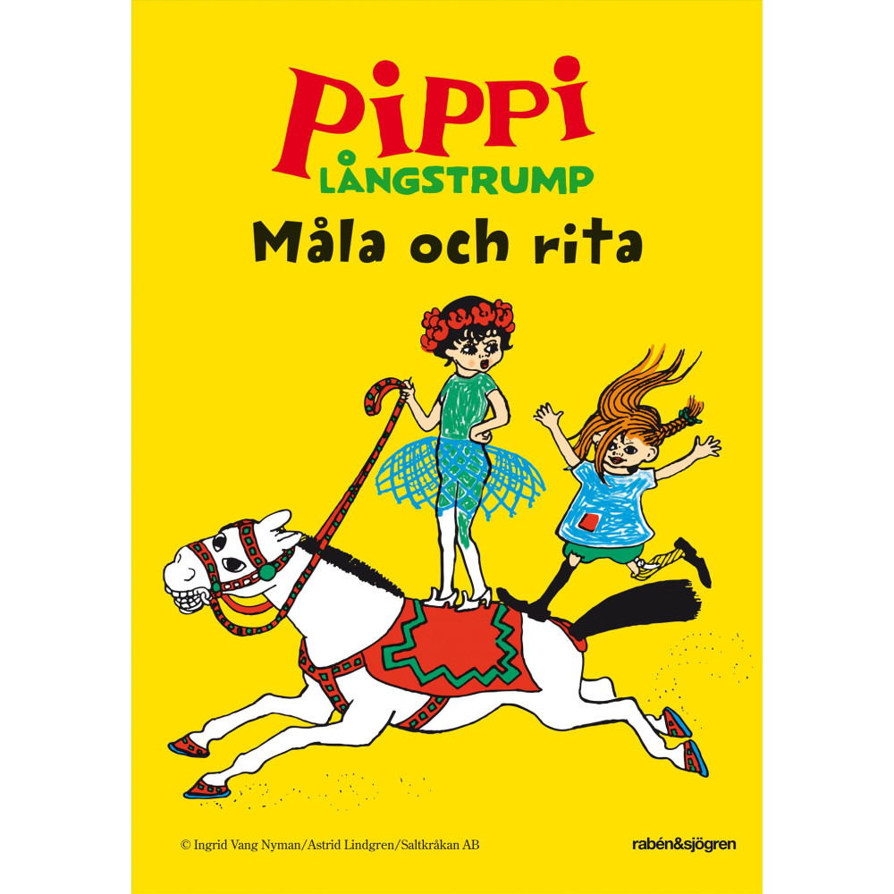 Pippi Långstrump Måla och rita Astrid Lindgren