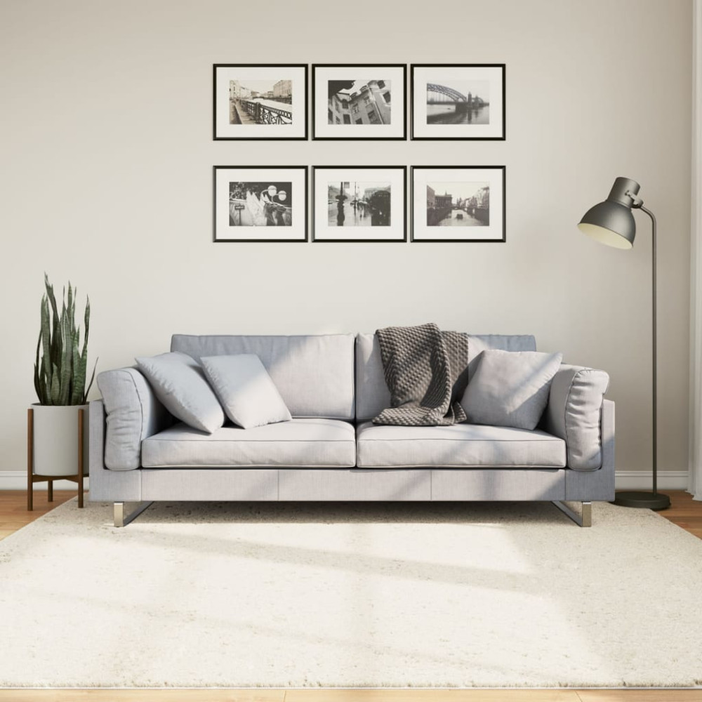 Matta OVIEDO kort lugg beige 200x200 cm