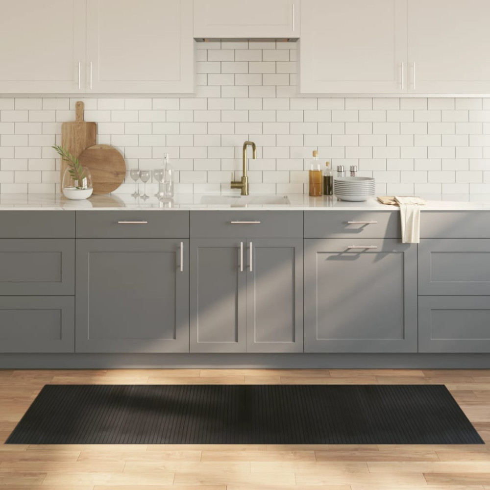 Matta rektangulär svart 70x200 cm bambu
