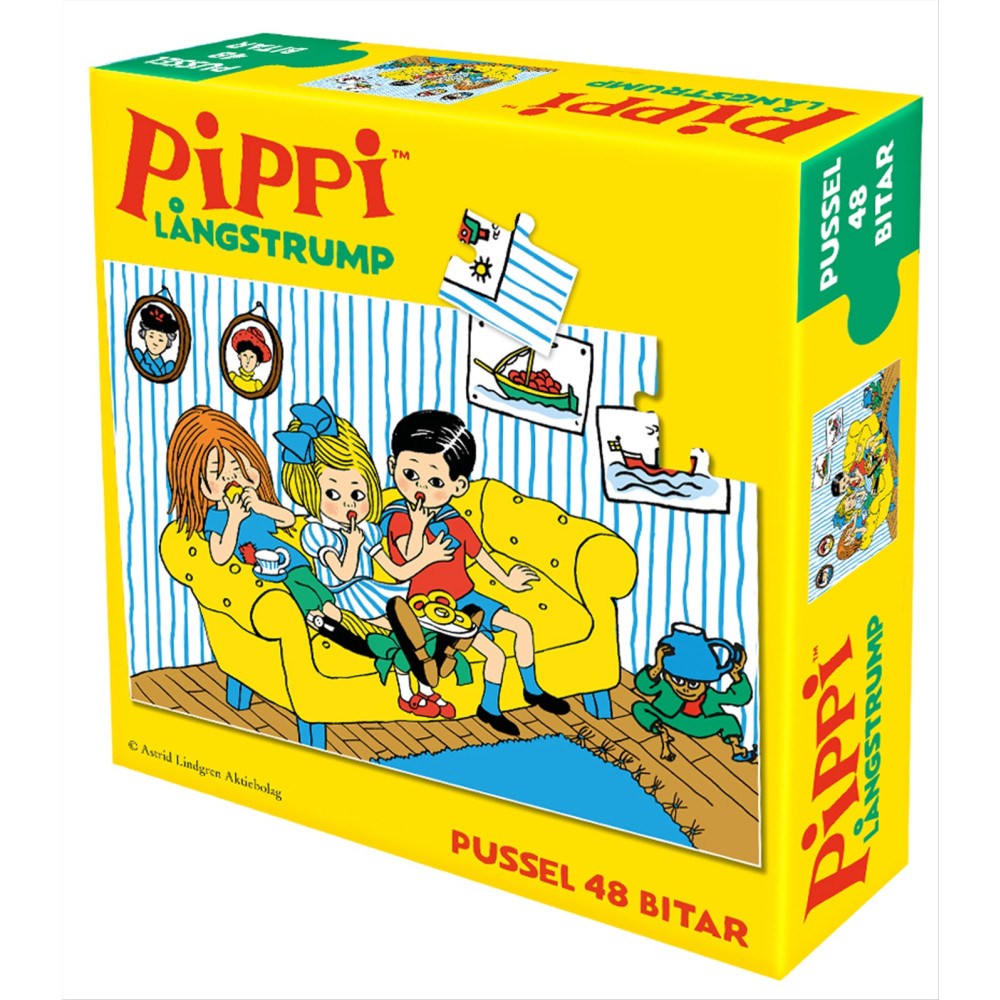 Pippi Långstrump minipussel : 48 bitar Astrid Lindgren