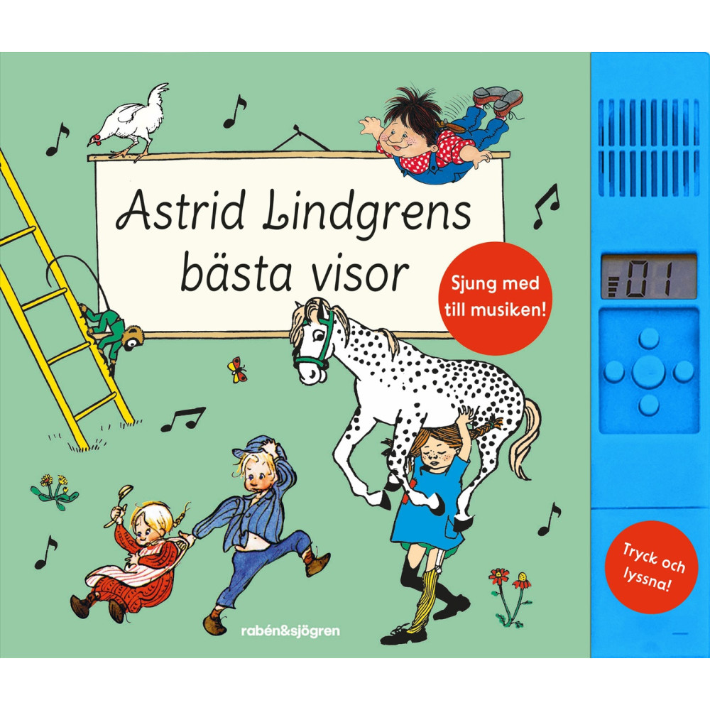 Astrid Lindgrens bästa visor (med ljudmodul) (inbunden) Astrid Lindgren