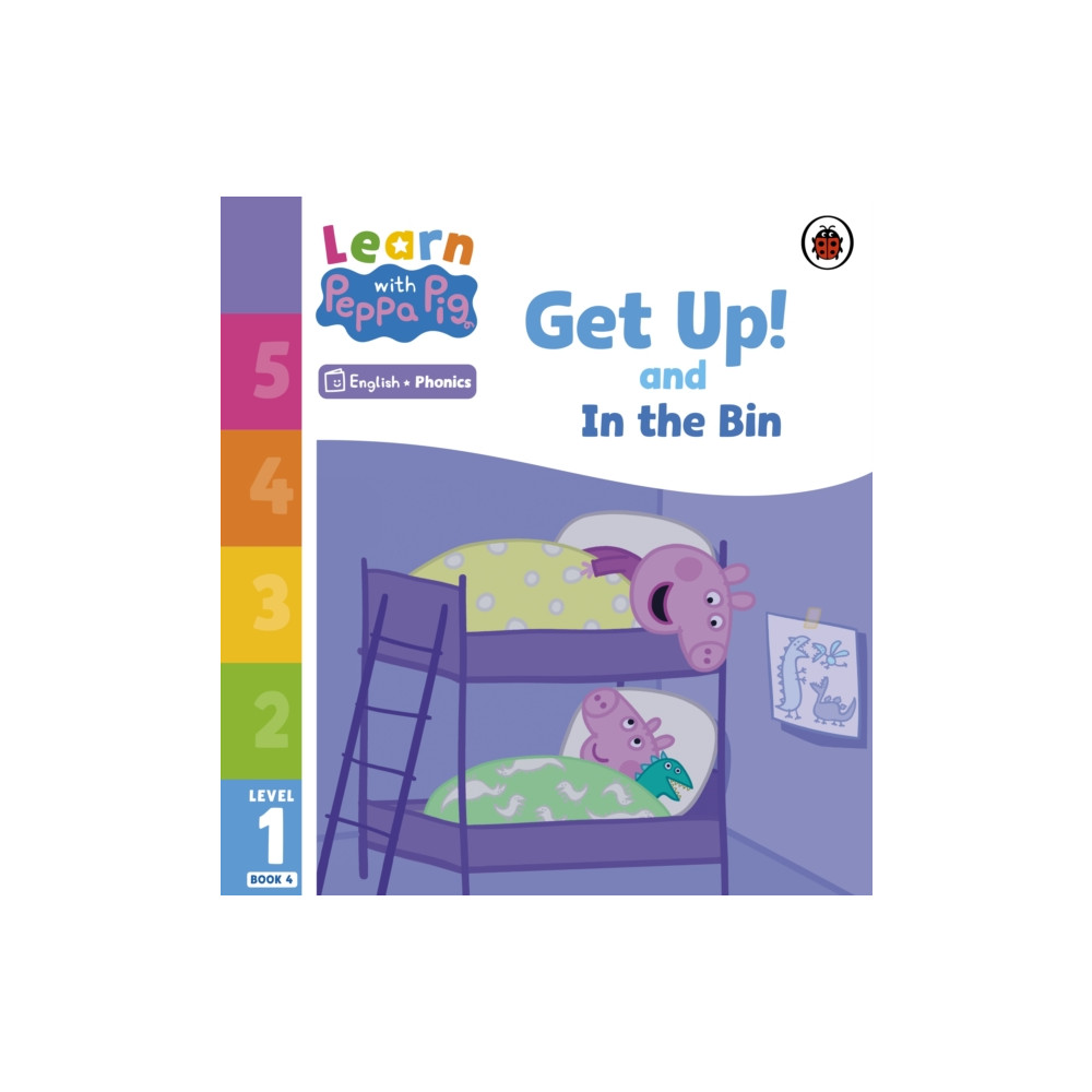 Learn with Peppa Phonics Level 1 Book 4 – Get Up! and In the Bin (Phonics Reader) (häftad, english) Penguin Random House Children's UK