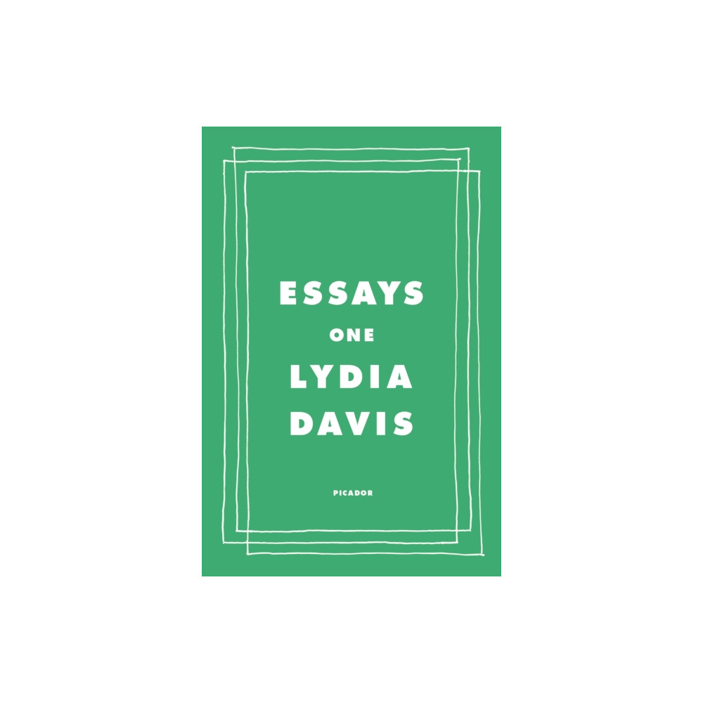 Essays One (häftad, english) PICADOR