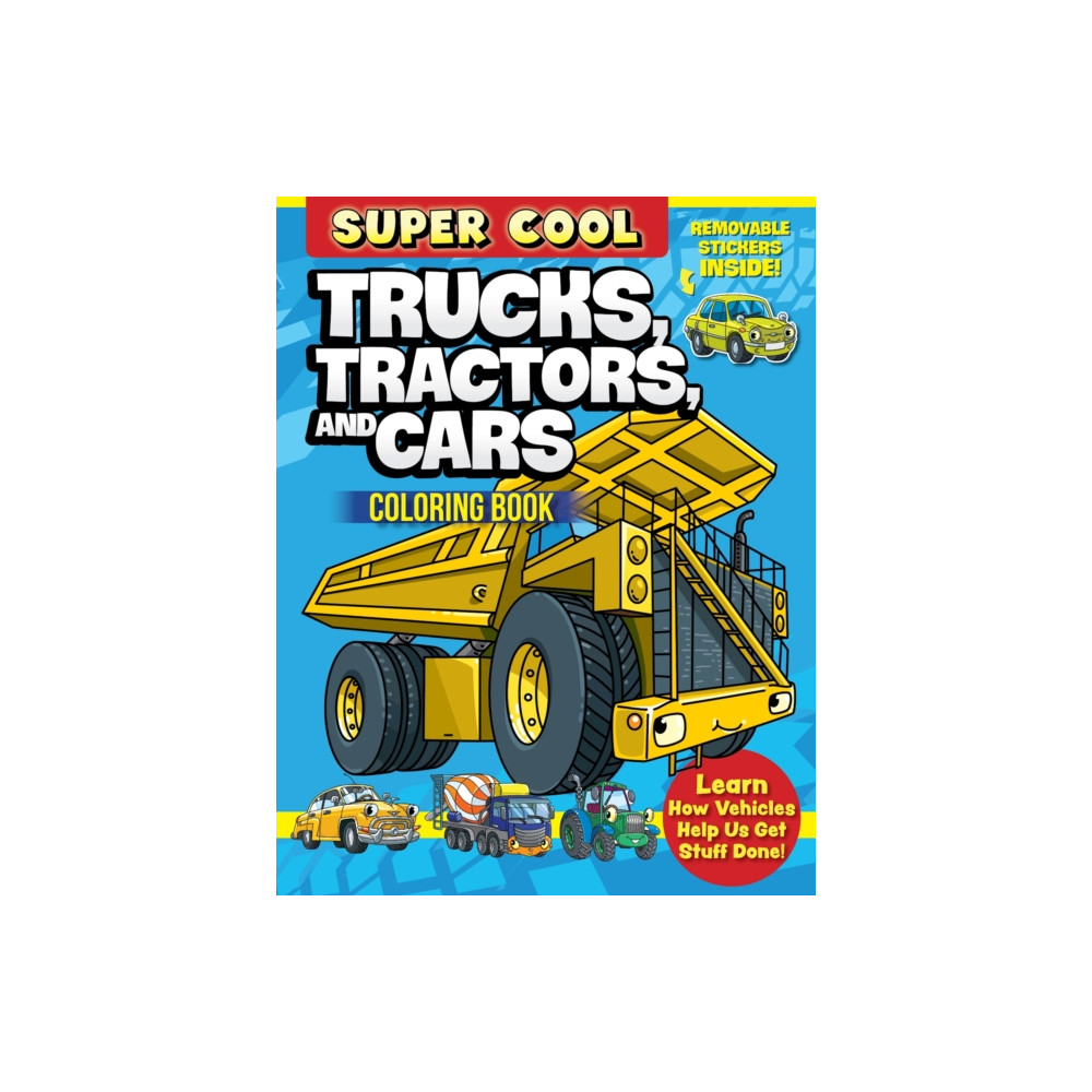 Super Cool Trucks, Tractors, and Cars Coloring Book (häftad, english) Design Originals
