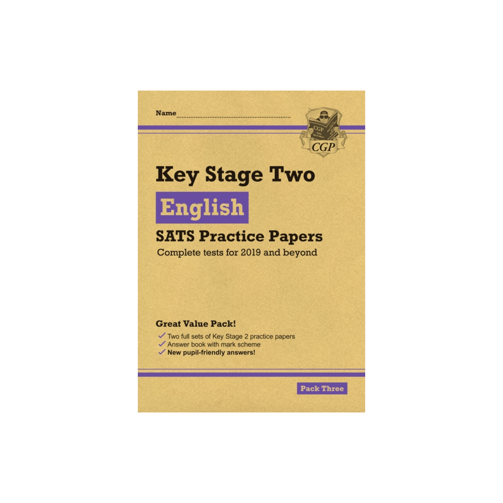 KS2 English SATS Practice Papers: Pack 3 - for the 2025 tests (with free Online Extras) (häftad, english) Coordination Group Publications Ltd (CGP)