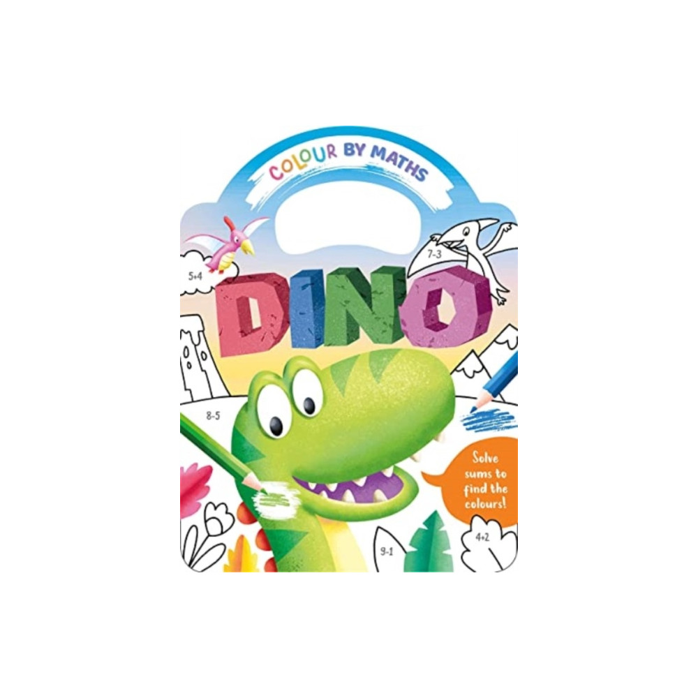 Colour By Maths: Dino (häftad, english) Bonnier Books Ltd