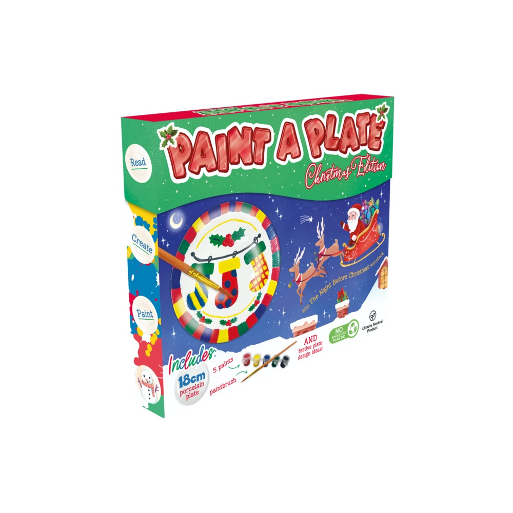Paint a Plate: Christmas Edition (häftad, english) Bonnier Books Ltd