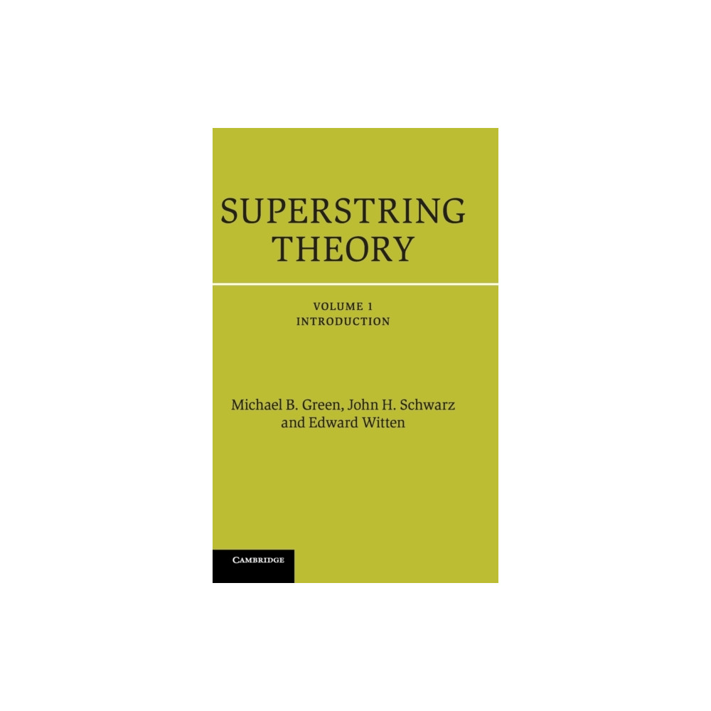 Superstring Theory (inbunden, english) Cambridge University Press