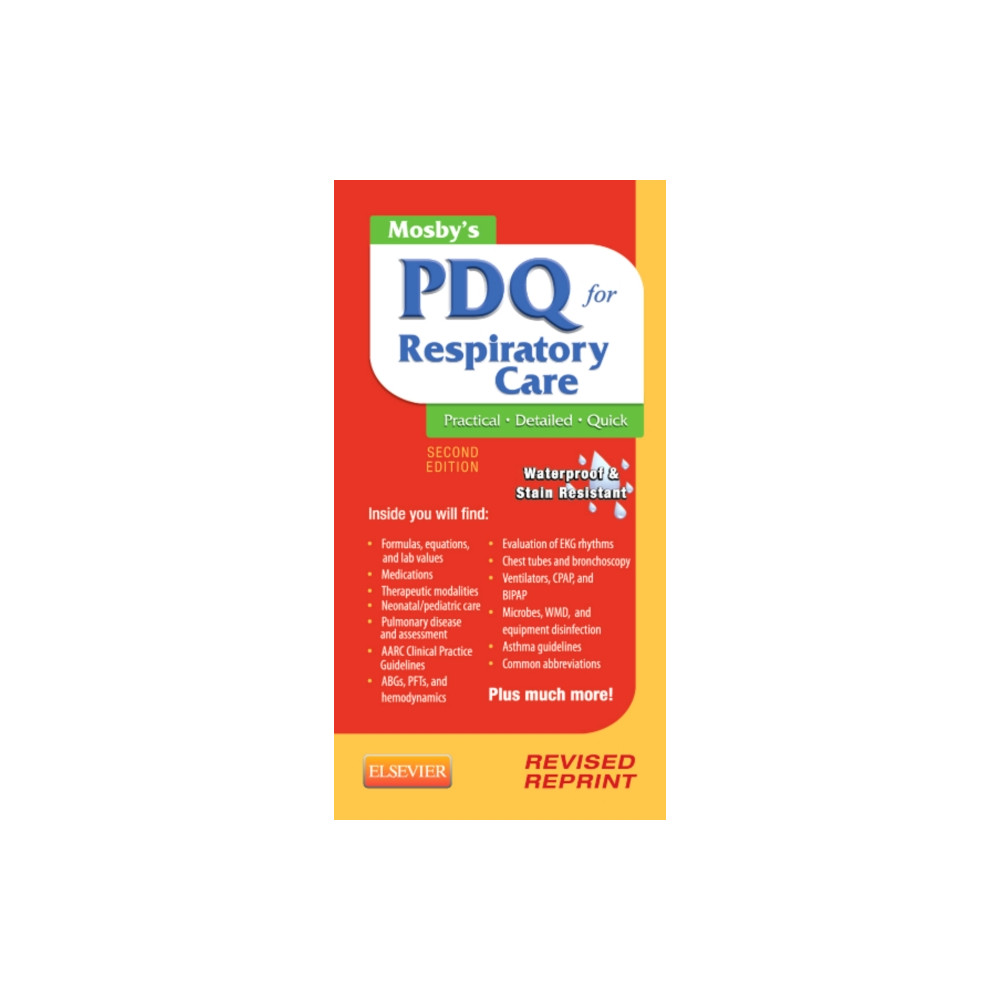 Mosby's PDQ for Respiratory Care - Revised Reprint (bok, spiral, english) Elsevier - Health Sciences Division