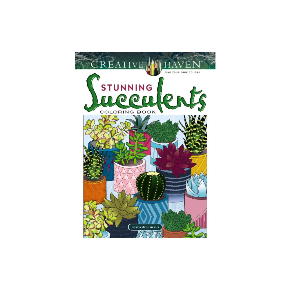 Creative Haven Stunning Succulents Coloring Book (häftad, english) Dover publications inc.