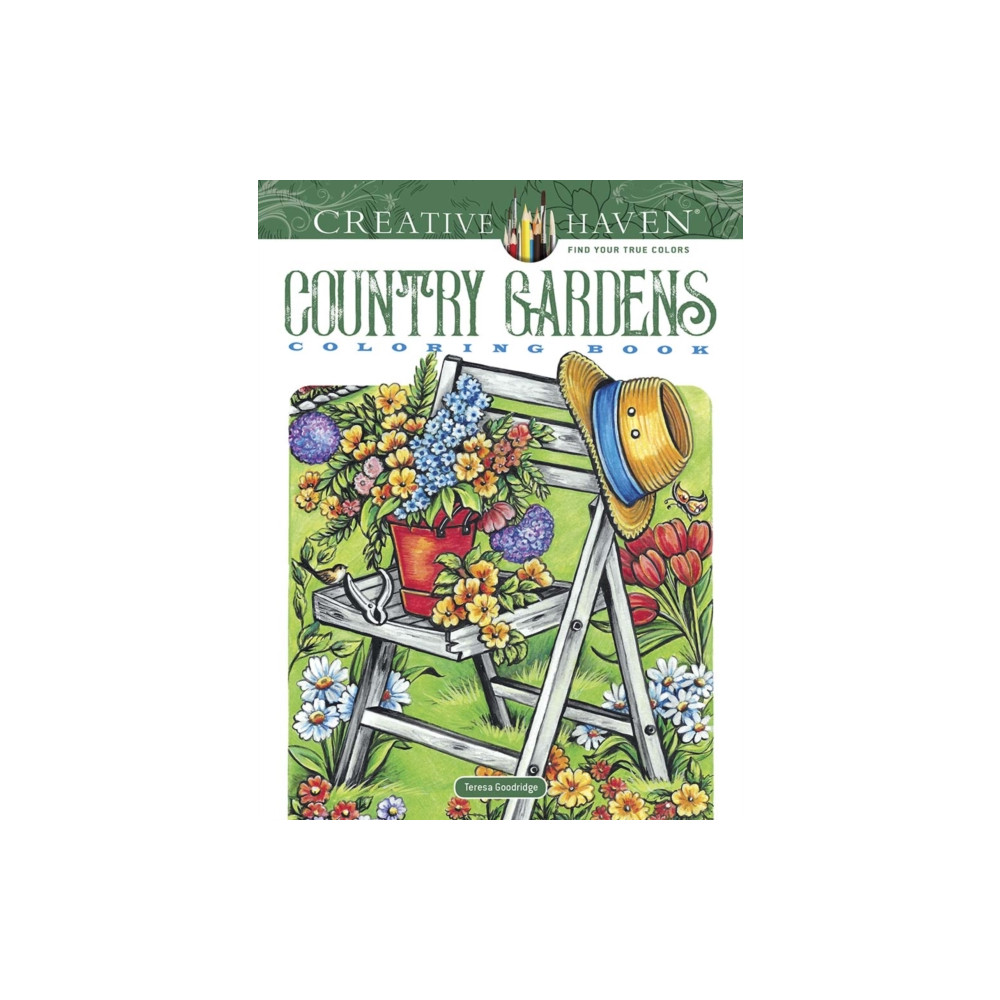 Creative Haven Country Gardens Coloring Book (häftad, english) Dover publications inc.