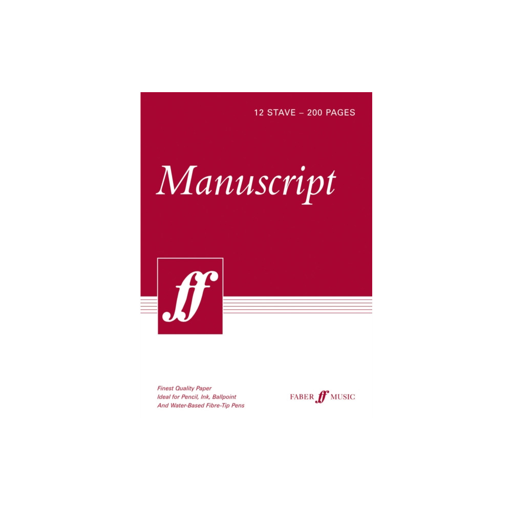 200-page A4 Manuscript Pad, 12-stave (häftad, eng)