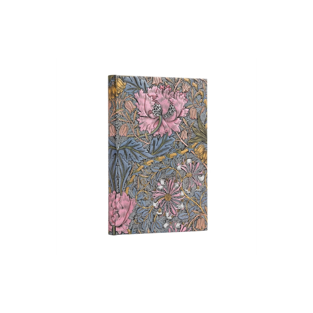 Morris Pink Honeysuckle (William Morris) Midi Unlined Hardcover Journal (inbunden, english) paperblanks