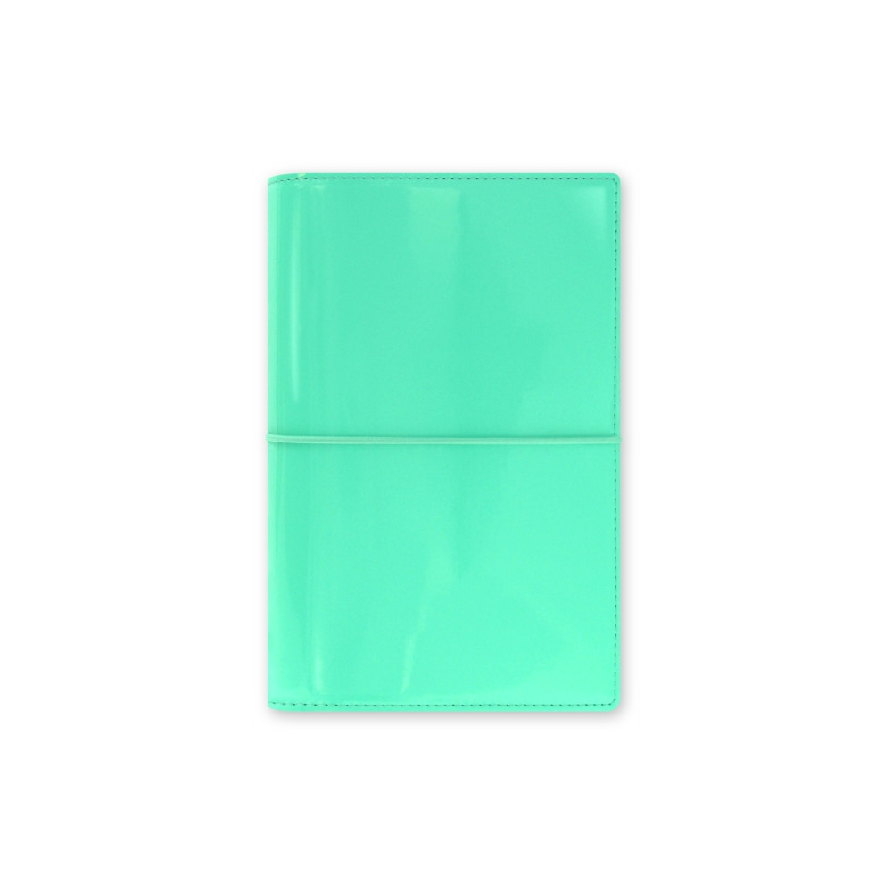 Filofax Personal Domino Patent turquoise organiser (häftad, english) Filofax
