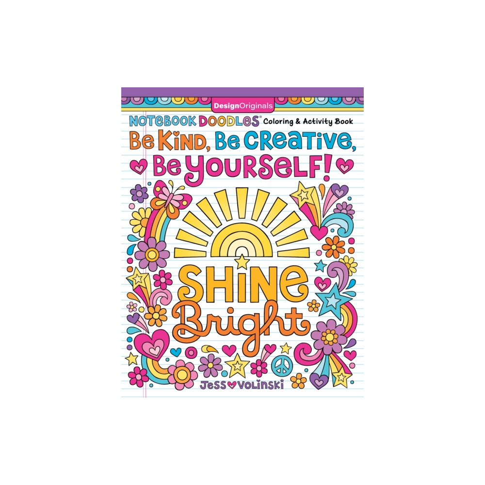 Notebook Doodles Be Kind, Be Creative, Be Yourself! (häftad, english) Design Originals