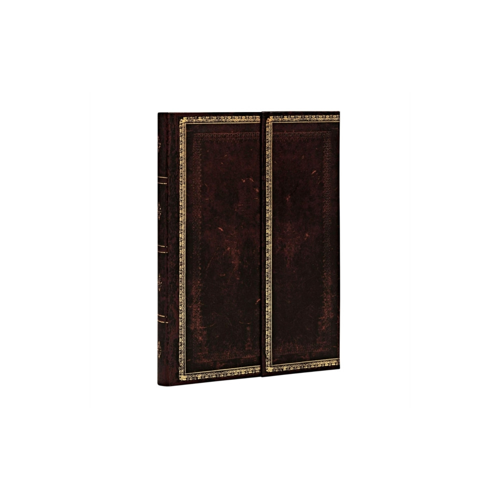 Black Moroccan (Old Leather Collection) Mini Lined Journal (inbunden, english) paperblanks