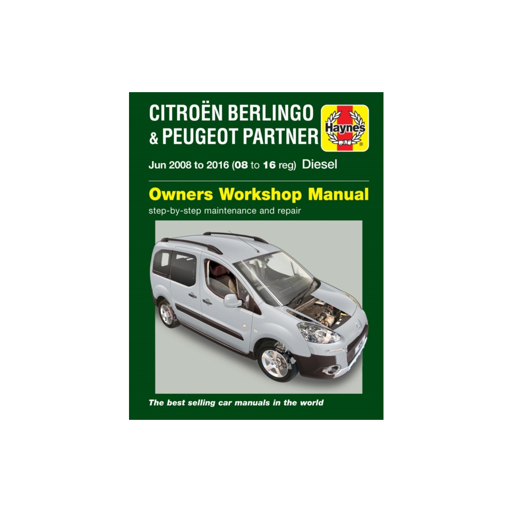 Citroen Berlingo & Peugeot Partner Diesel (June 08 - 16) 08 to 16 Haynes Repair Manual (häftad, english) Haynes Publishing Group