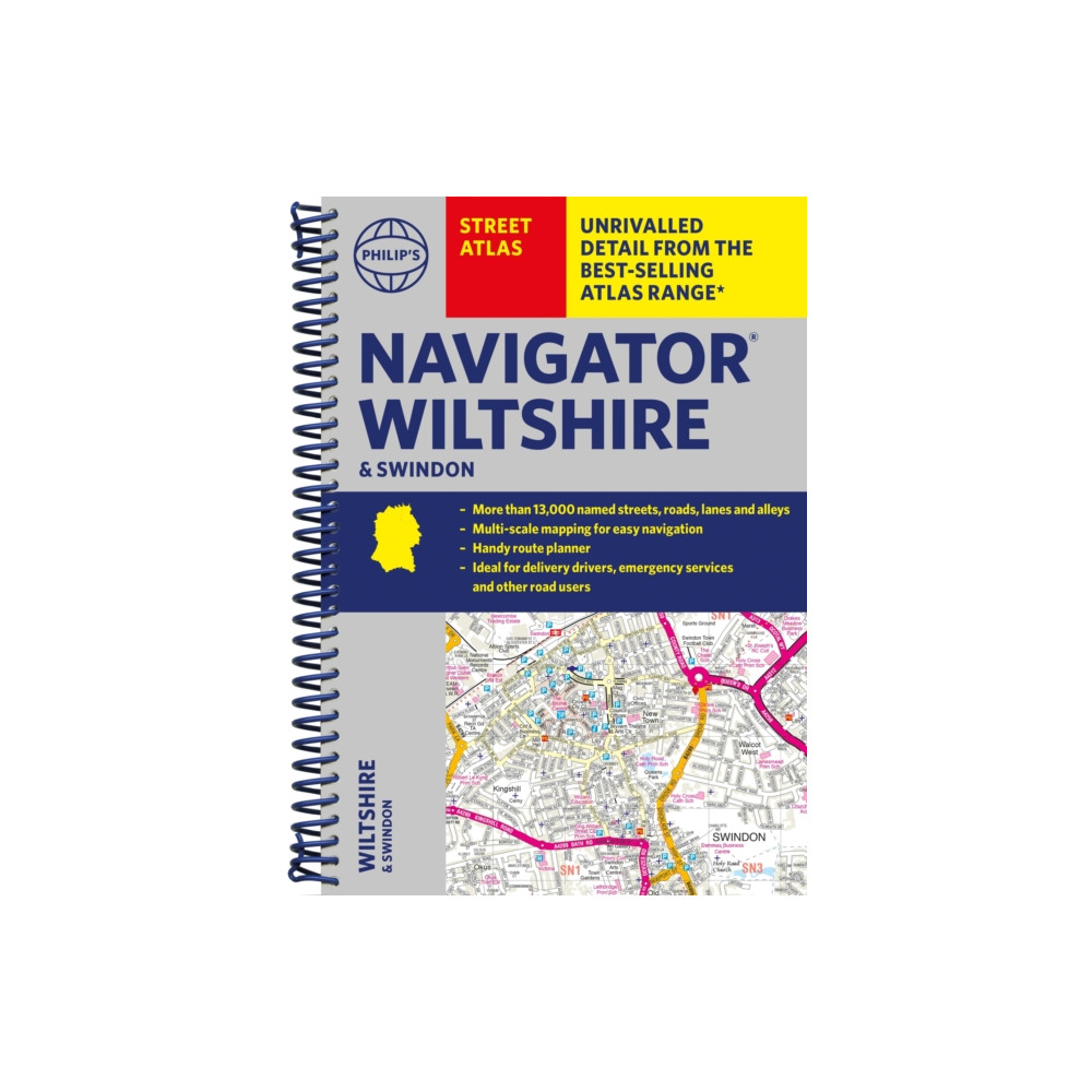 Philip's Navigator Street Atlas Wiltshire and Swindon (bok, spiral, english) Octopus publishing group