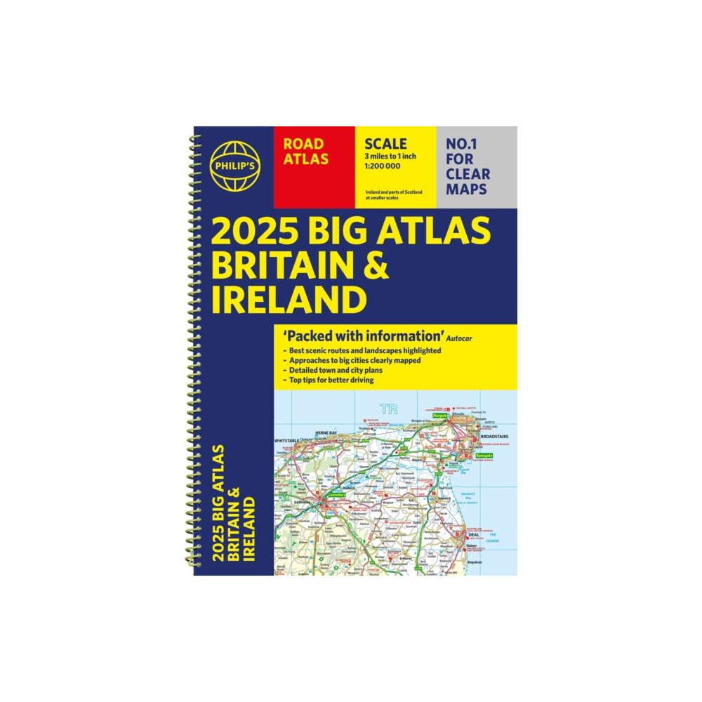 2025 Philip's Big Road Atlas of Britain & Ireland (bok, spiral, english) Octopus publishing group