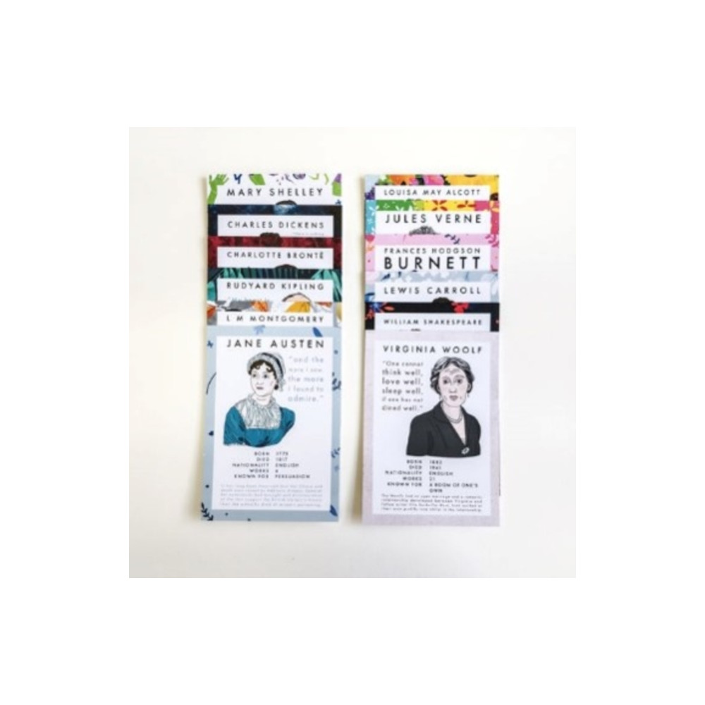 Classic Literature Authors - 12 Postcard Set (häftad, english) BOOKISHLY