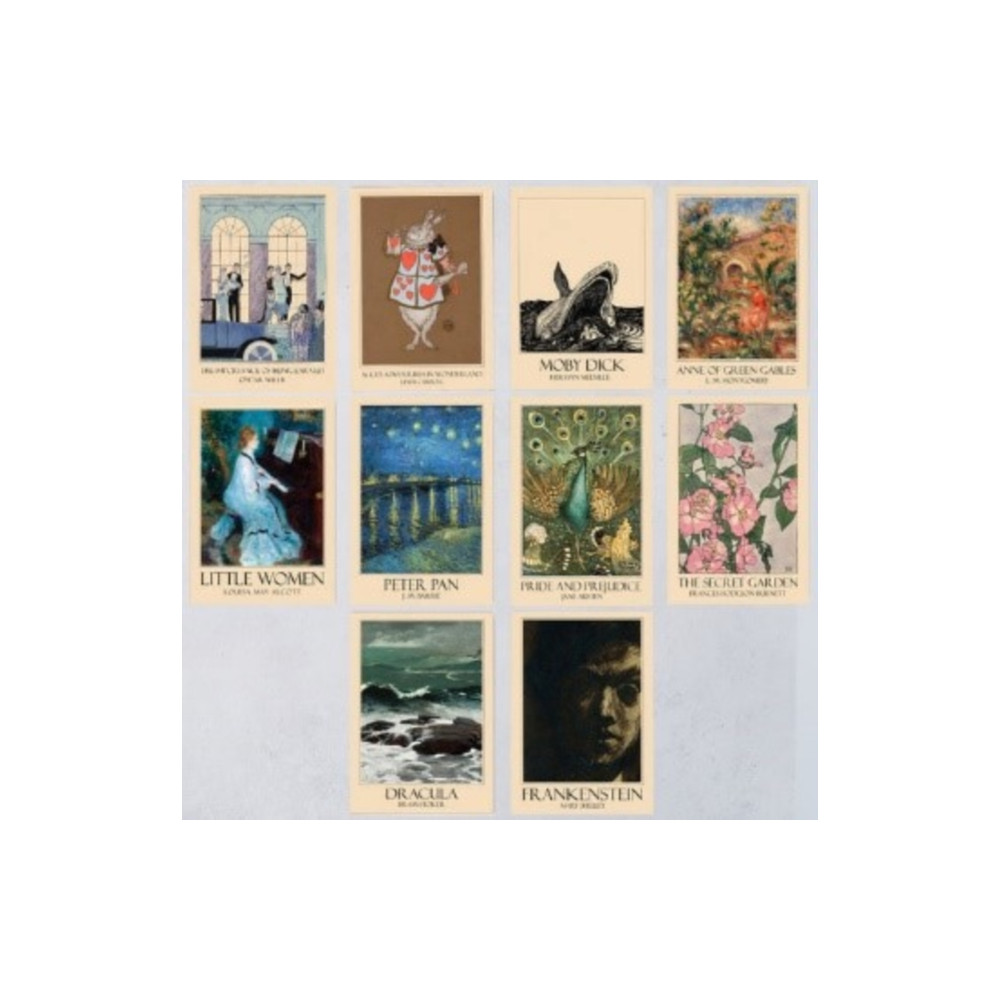 Literary Art - 10 Postcards (häftad, english) BOOKISHLY