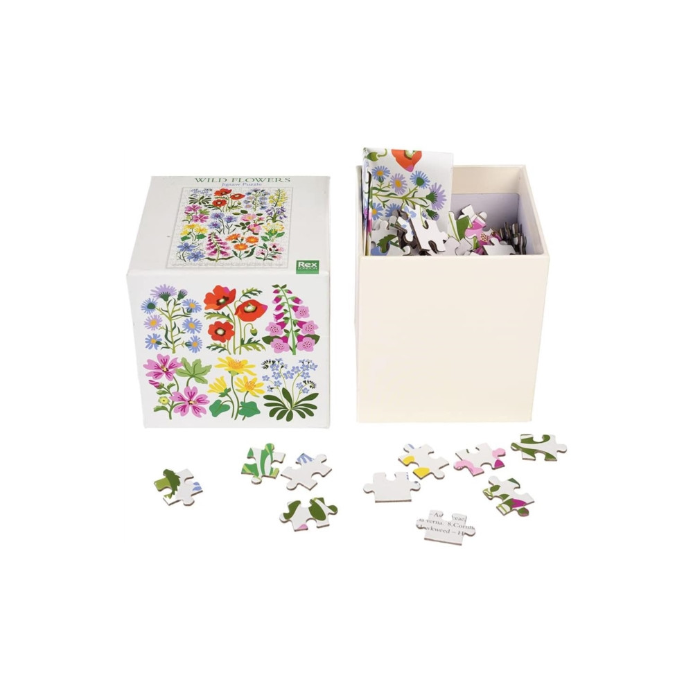 Jigsaw puzzle (300 pieces) - Wild Flowers (häftad, english) REX LONDON