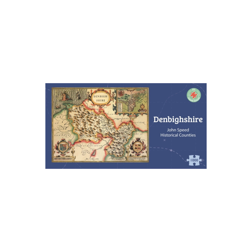 Denbighshire Historical 1610 Map 1000 Piece Puzzle (häftad, english) ALL JIGSAW PUZZLES