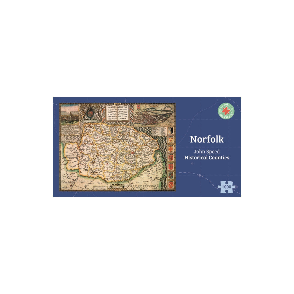 Norfolk Historical 1610 Map 1000 Piece Puzzle (häftad, english) ALL JIGSAW PUZZLES