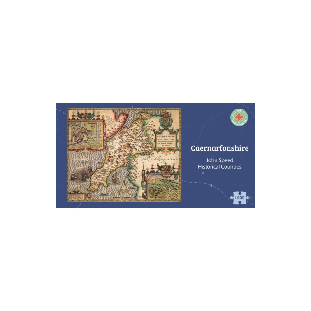 Caernarfonshire Historical 1610 Map 1000 Piece Puzzle (häftad, english) ALL JIGSAW PUZZLES