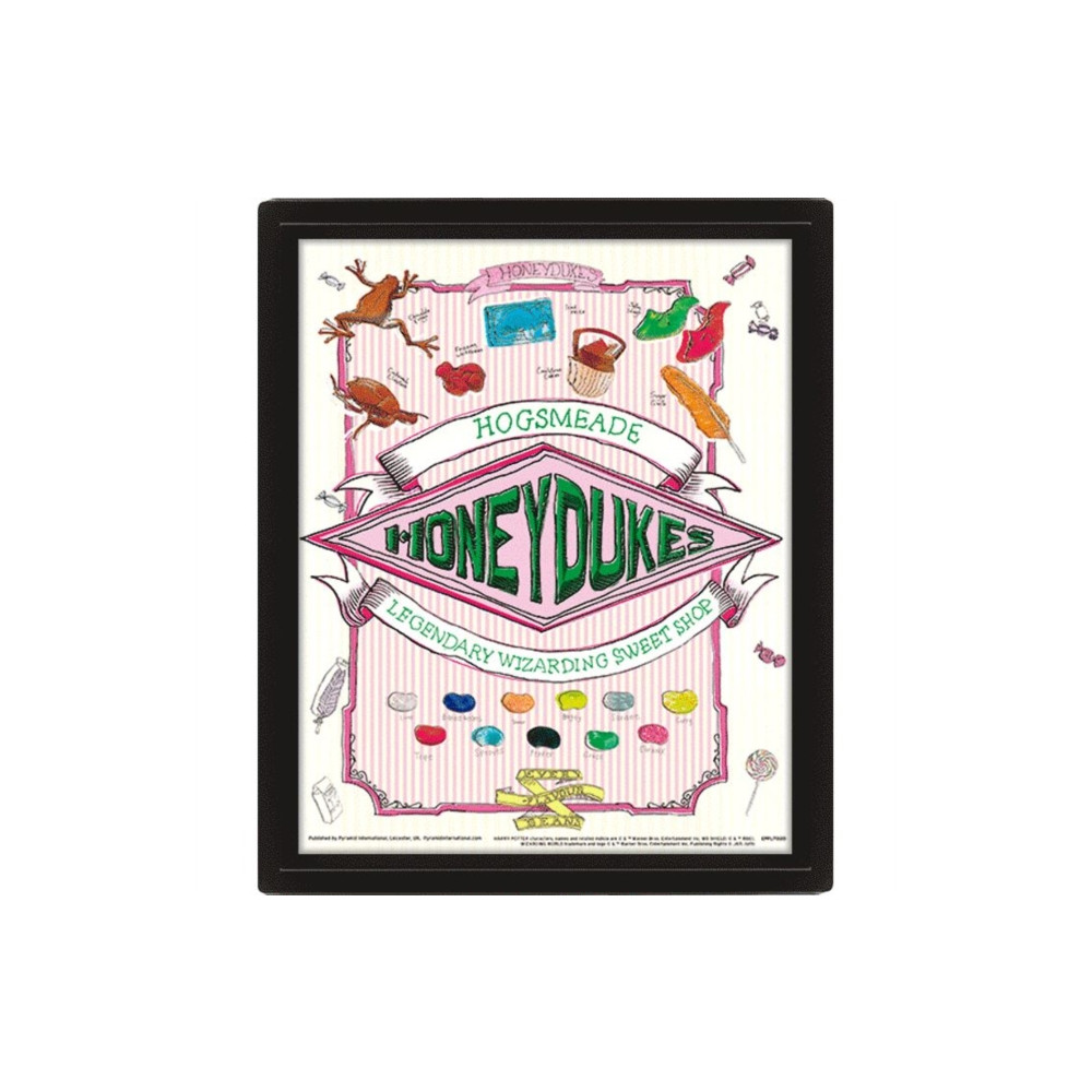 Harry Potter (Honeydukes) 10 x 8" 3D Lenticular Poster (Framed) (häftad, english) Pyramid International