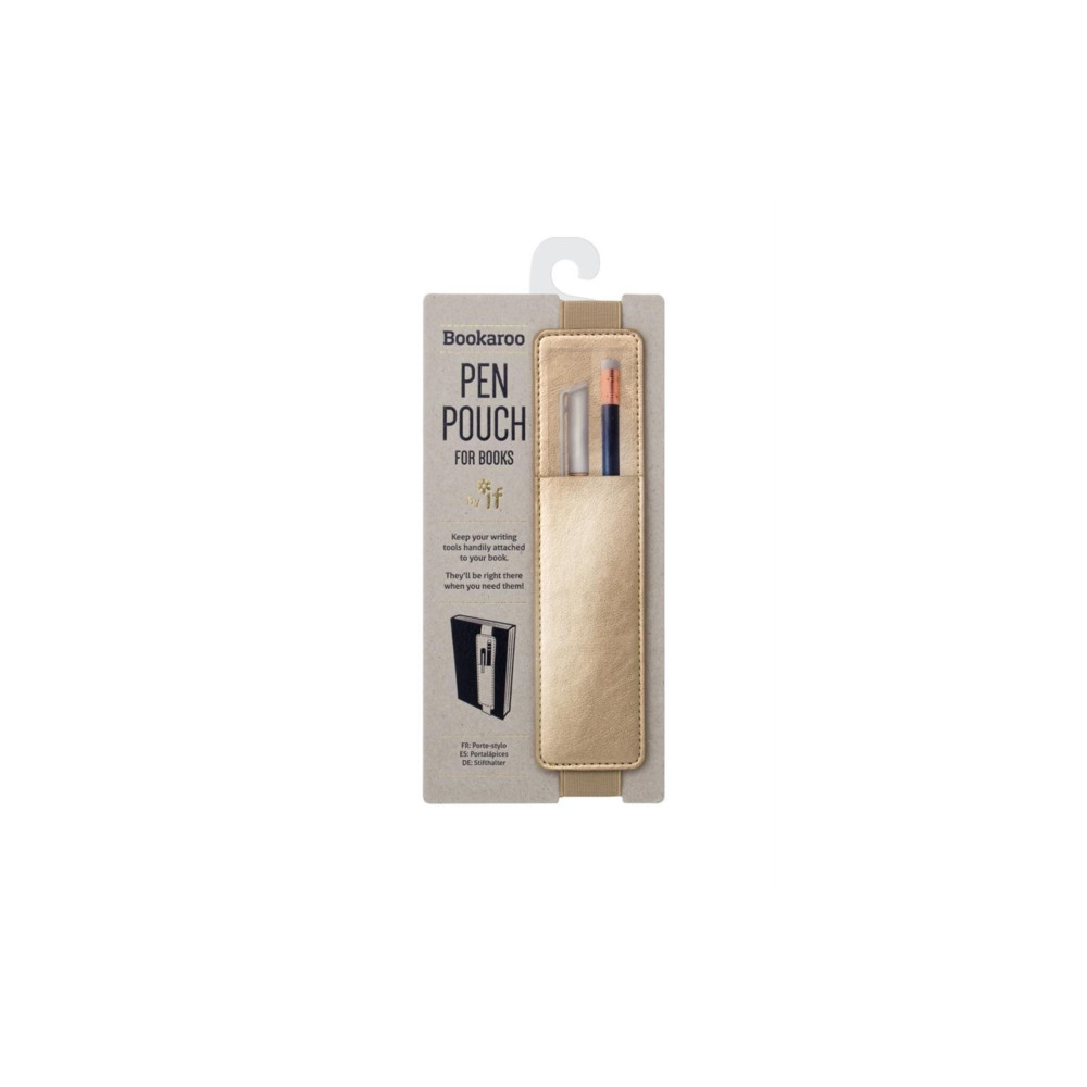 Bookaroo Pen Pouch - Gold
